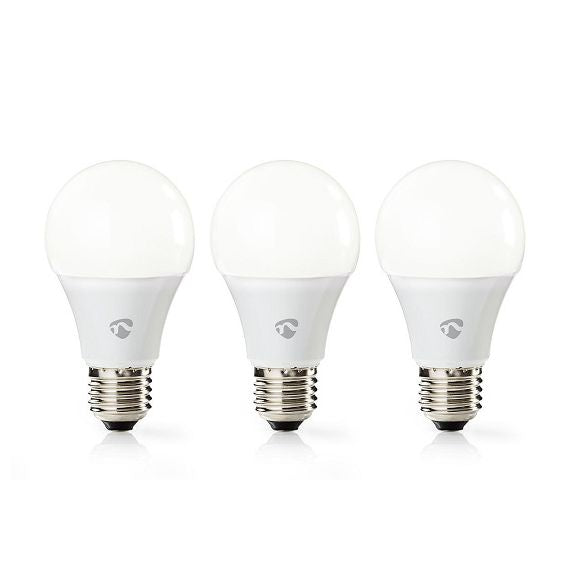 Lampadina LED Smart Wi-Fi 9W Bianco caldo 2700K E27 800 lumen confezione da 3 pezzi Lampadina LED Smart Wi-Fi 9W Bianco caldo 2700K E27 800 lumen confezione da 3 pezzi